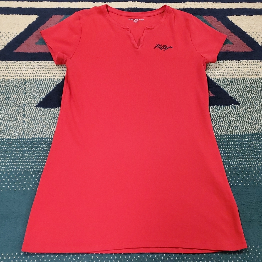 Tommy Hilfiger Vibrant Red Casual Dress